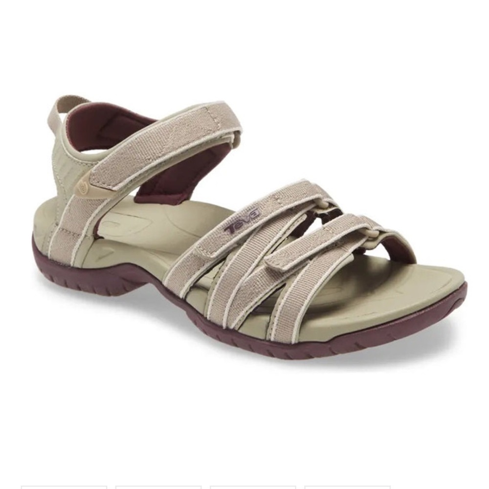 Reva Terra beige taupe strappy sandals size 10